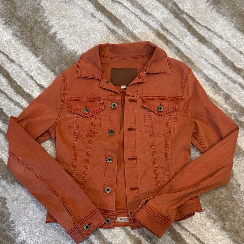 AG Adriano Goldschmied Terracotta Jean Jacket